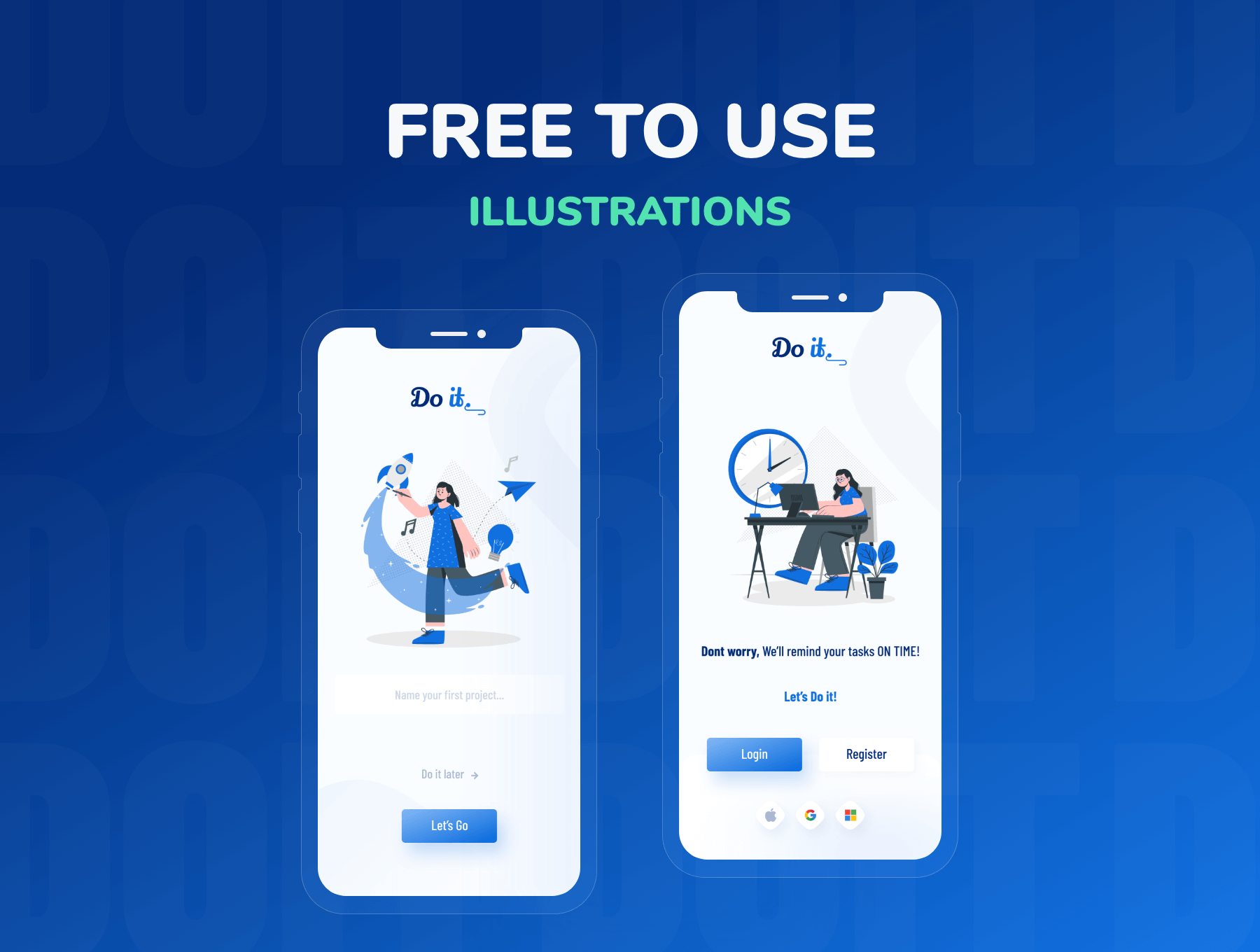 30个风格独特的蓝色数据类APP UI界面素材包