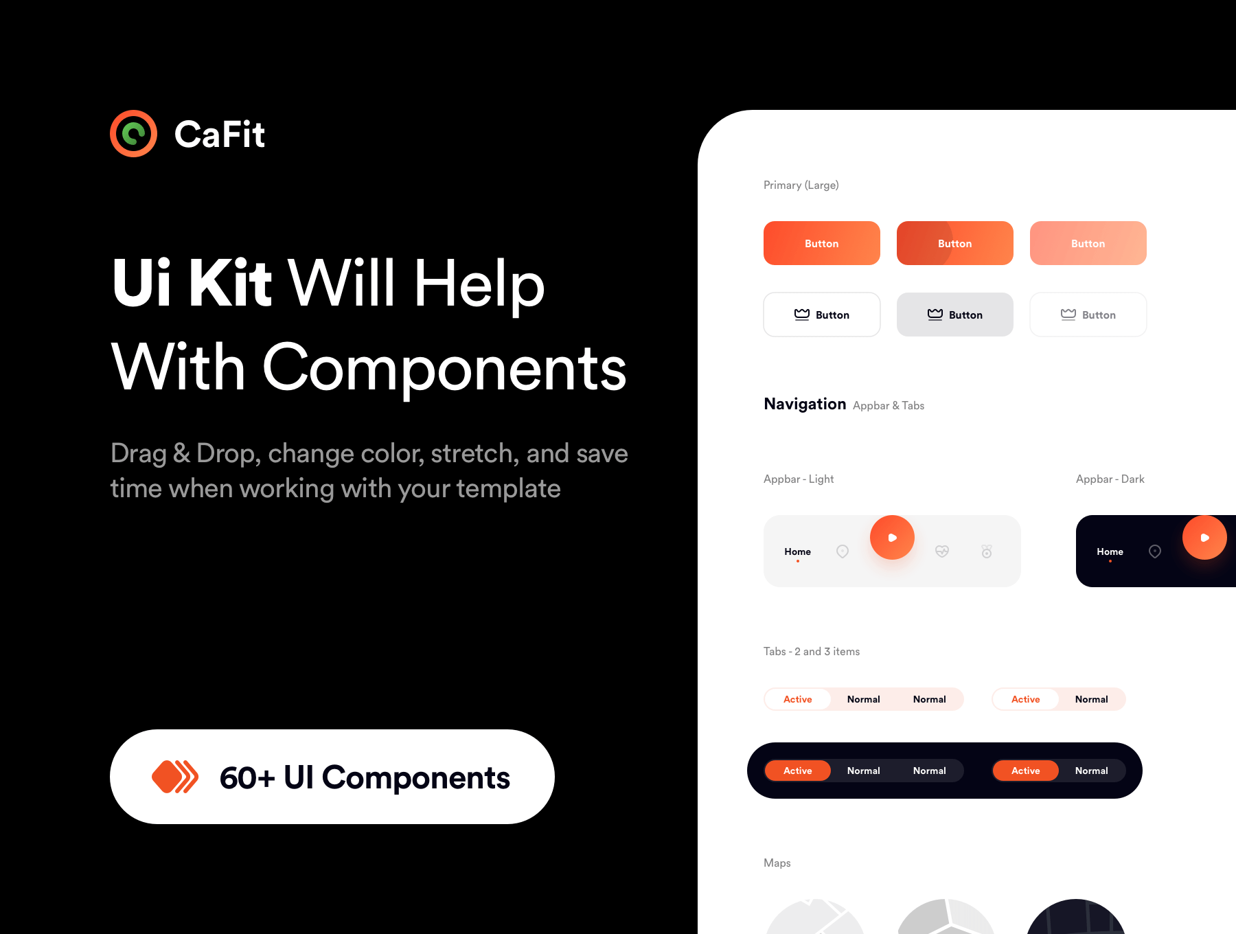 95个紫色明快每日健身主题APP UI KIT素材包