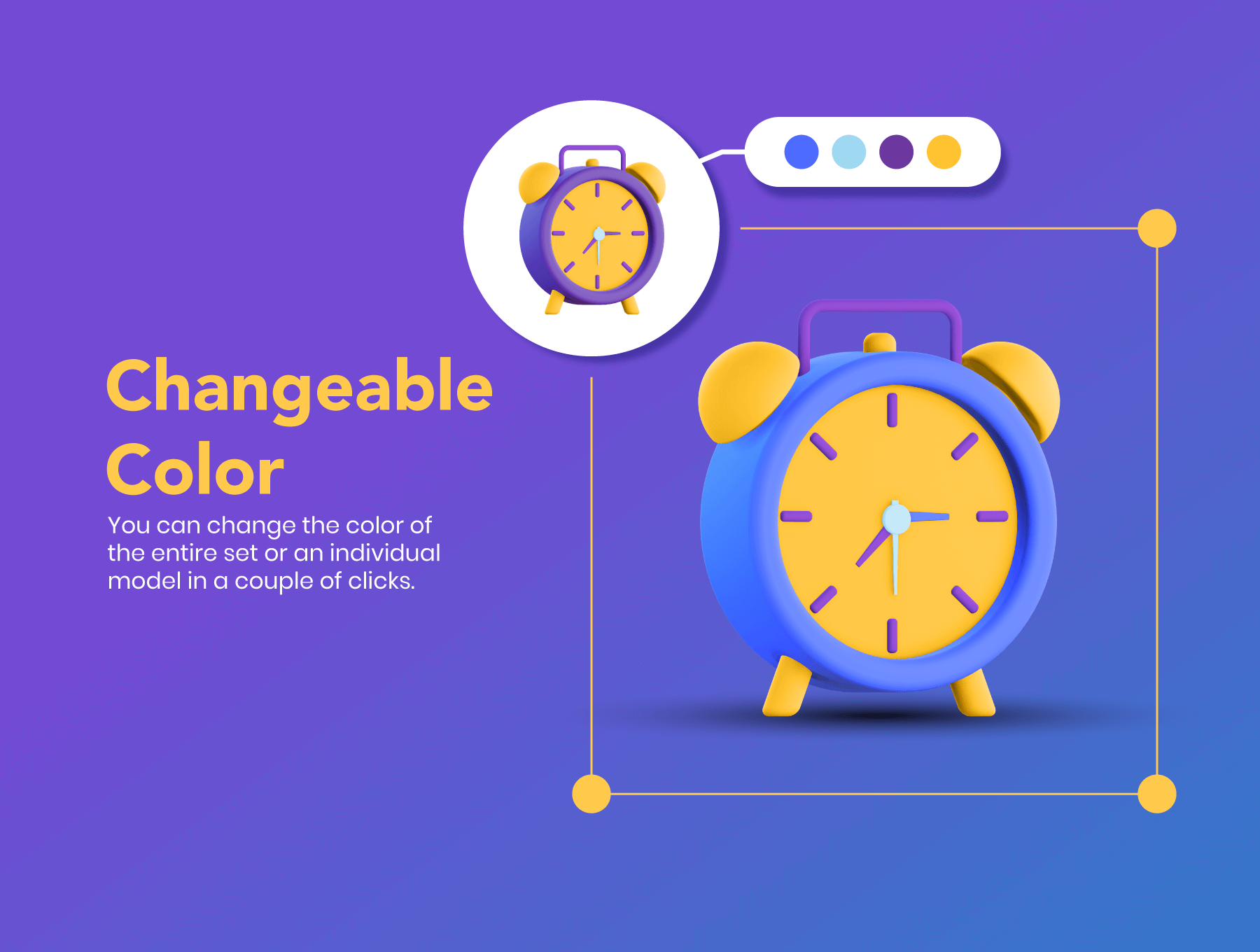 40个经常用到的3D图标素材包