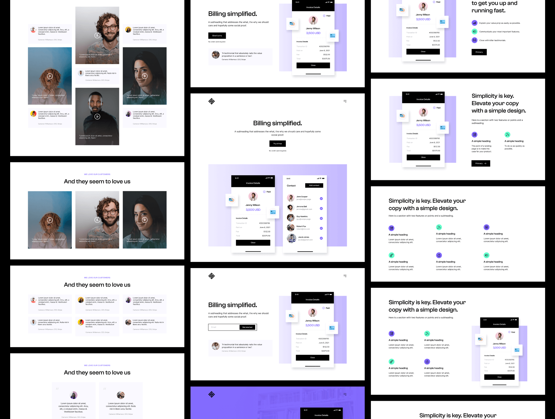 110个设计完美的初创公司SaaS后台管理中台网站素材包