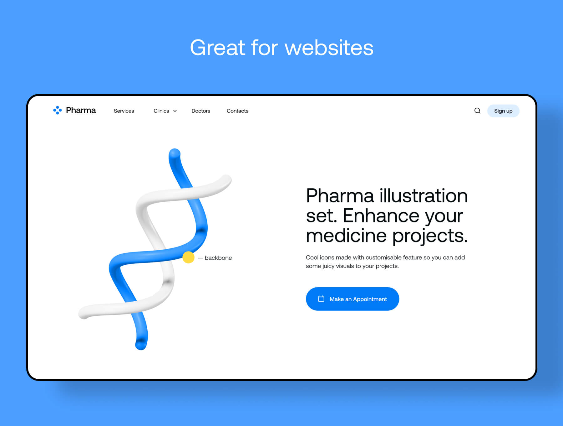 40个医药医疗相关3D元素BLENDER图标素材包