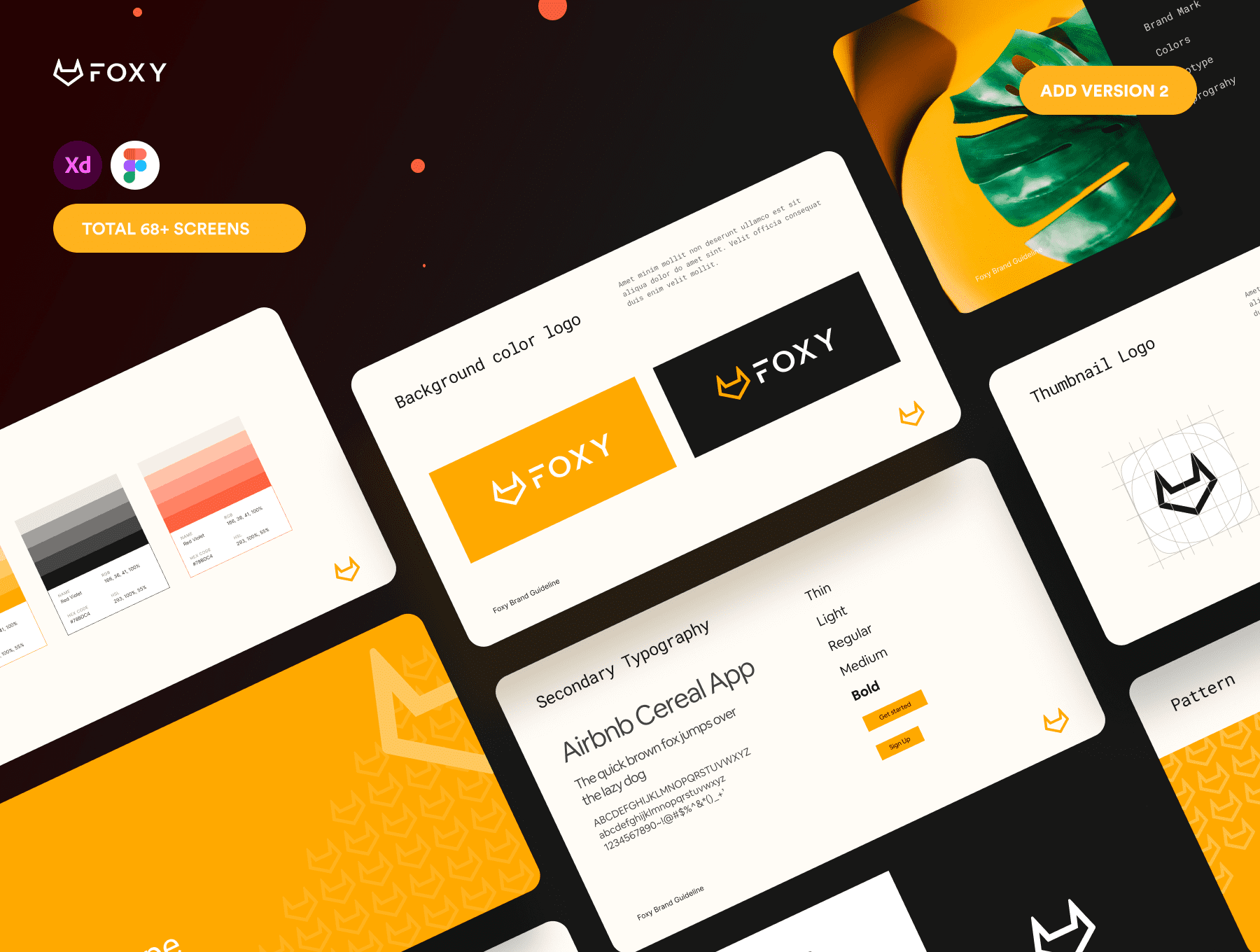 69个完整的橙色主题VI系统源文件