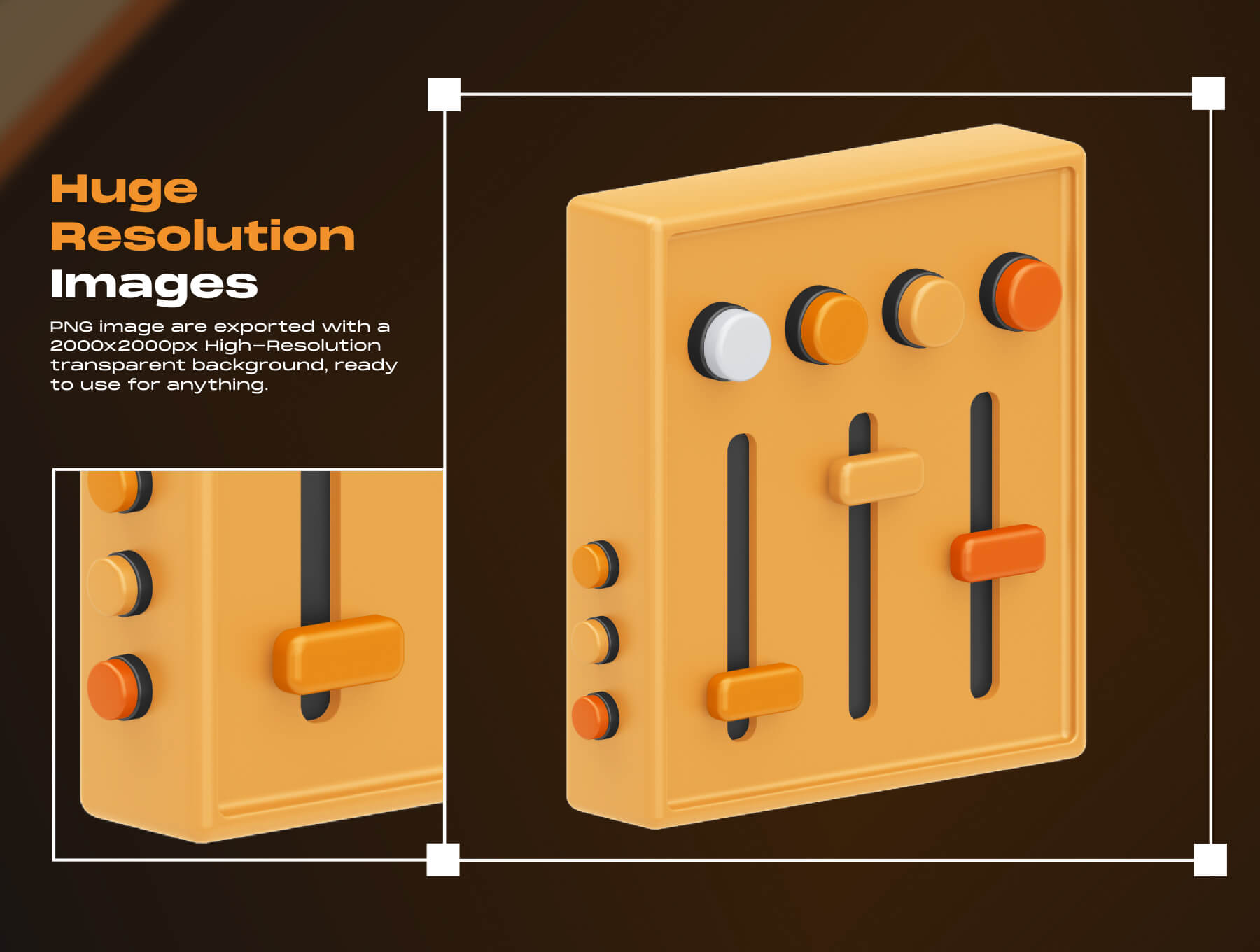 19个非常有厚重感的C4D高级3D图标素材