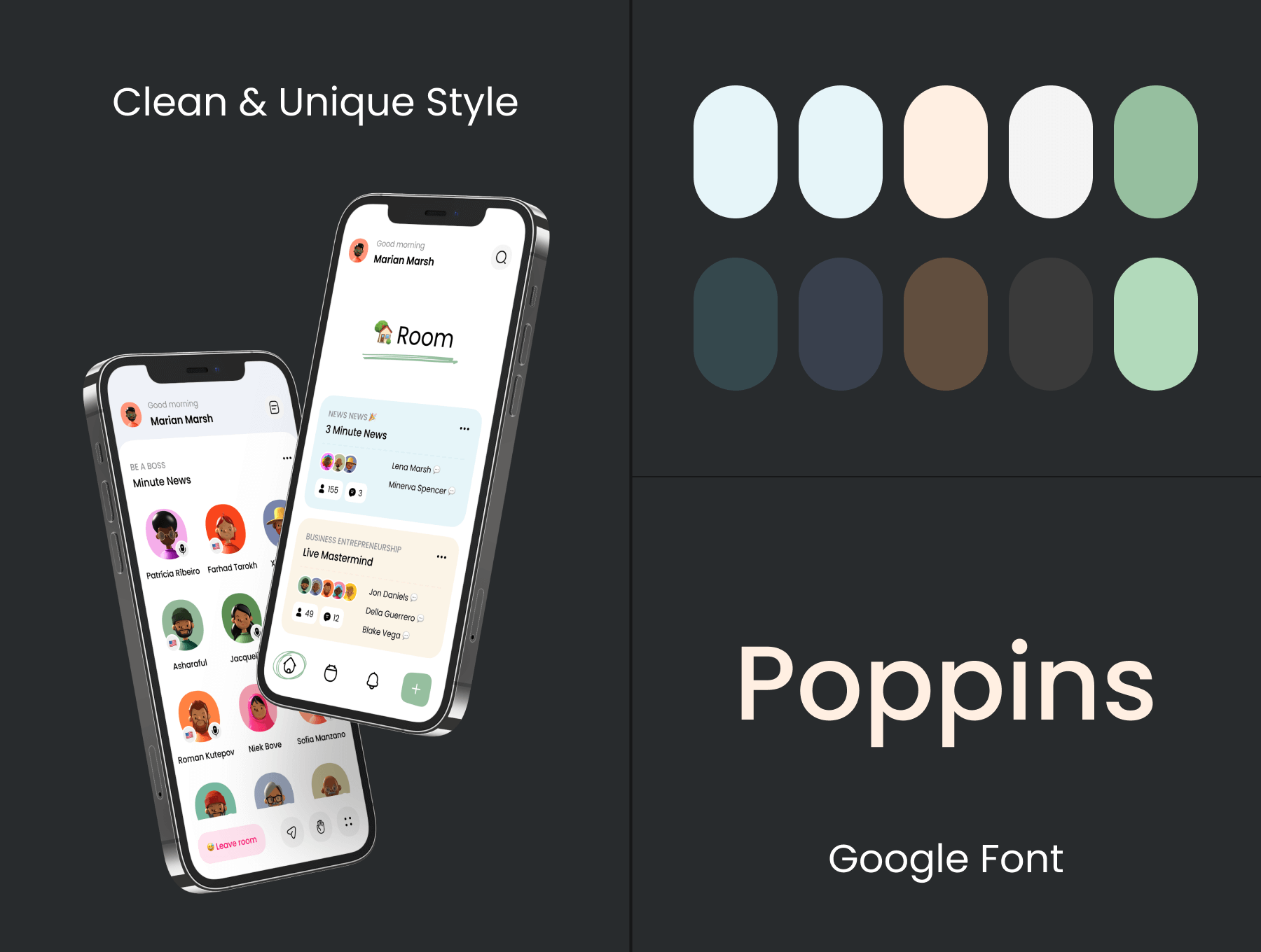 70个细节满满的音乐社交主题类APP UI界面