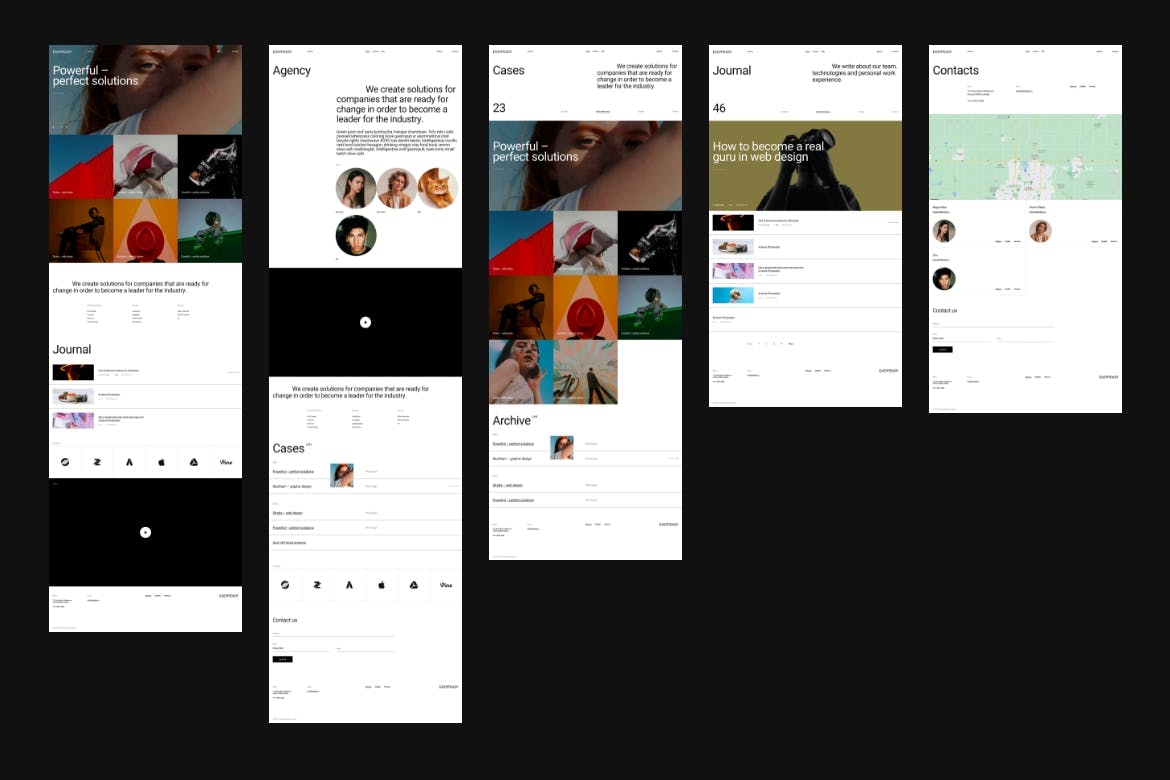 13个适合于PAD/移动端的国外高级版式UI KITS素材包