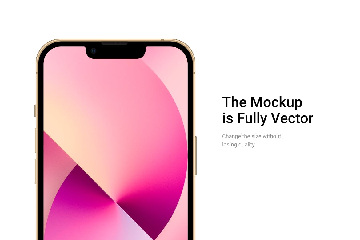 4种颜色轻量级iPhone 13 Pro手机模型样机素材