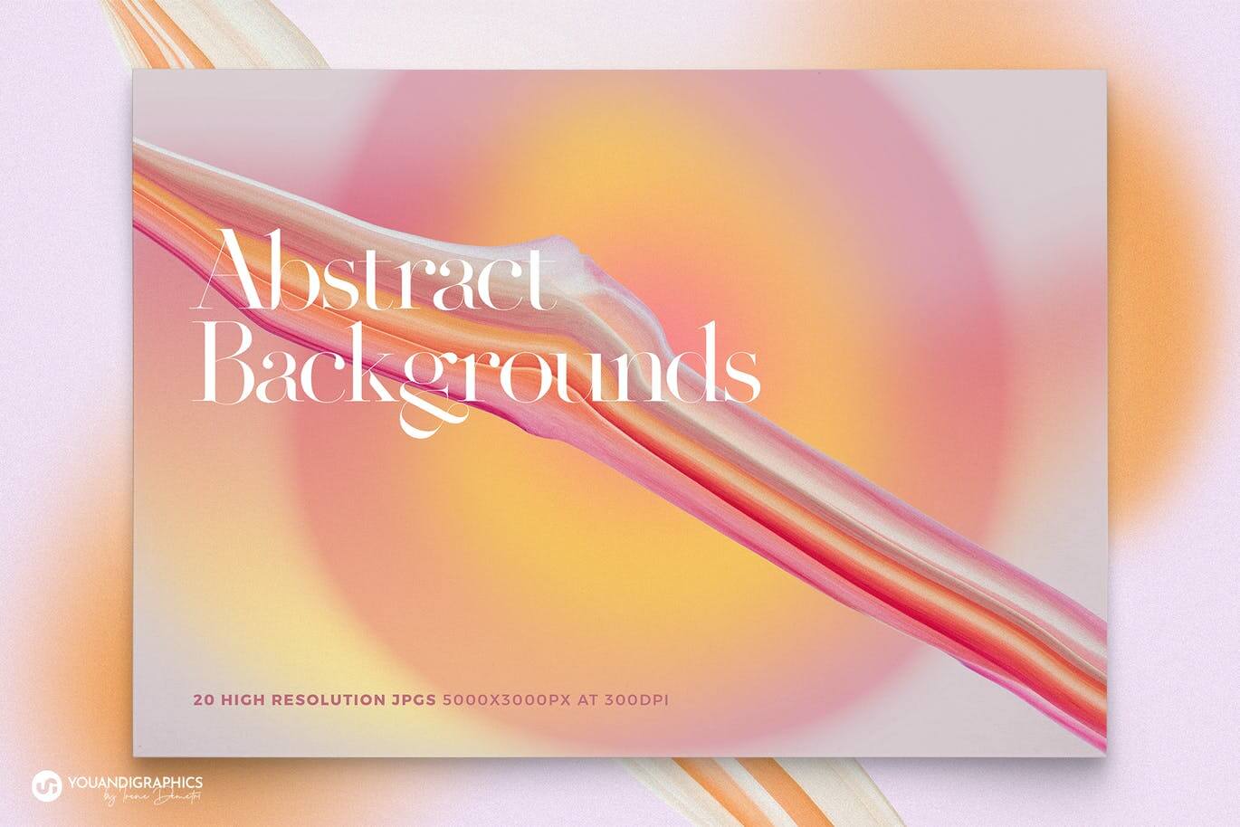 20个高分辨率清新优雅的颗粒渐变背景纹理素材包