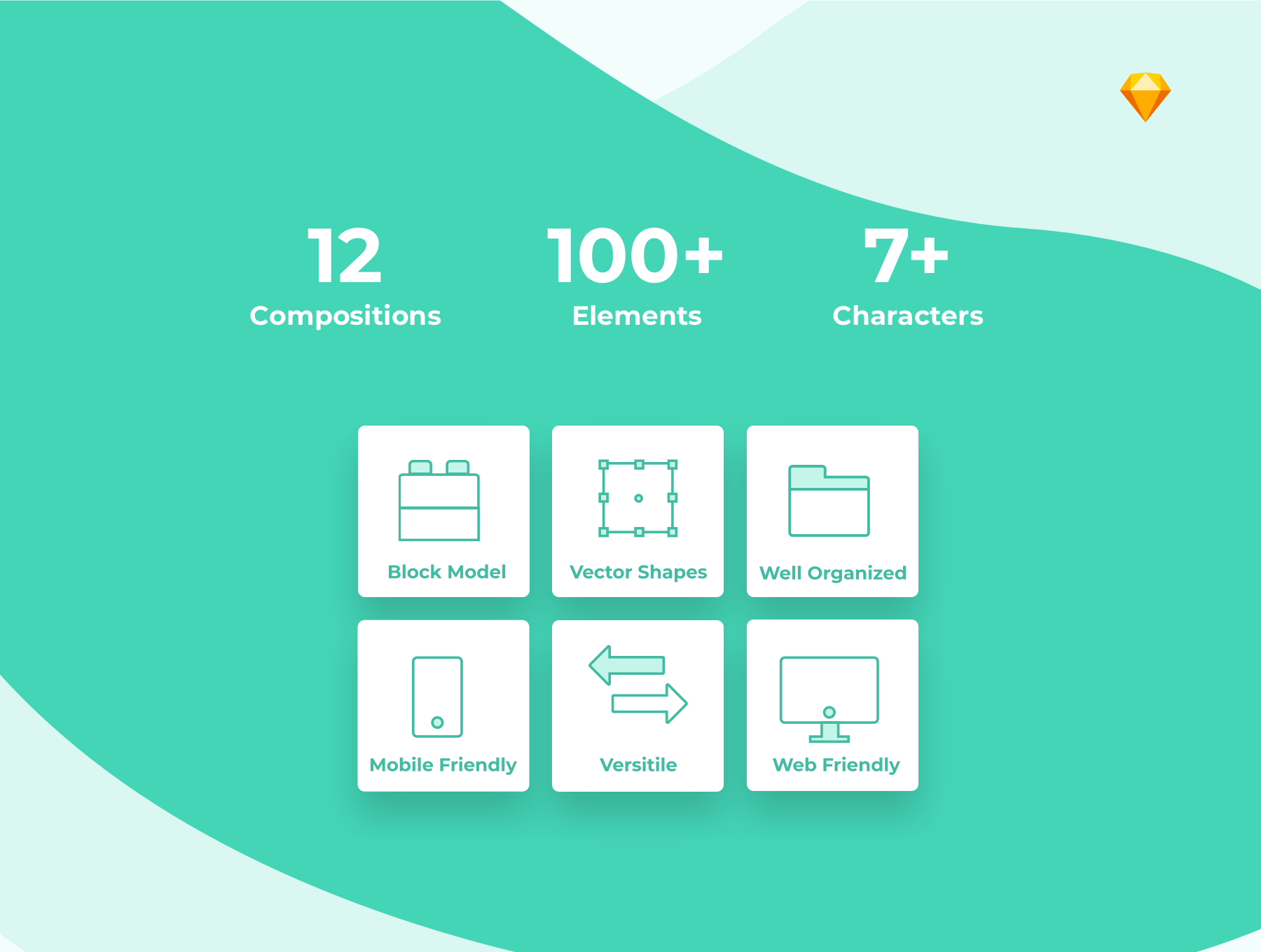 一套生动有趣的电子商务ICON图标