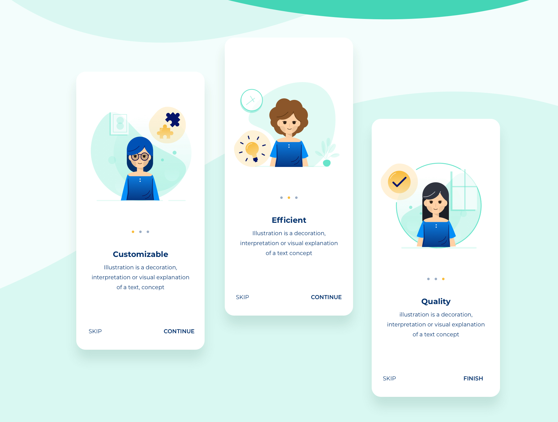 一套生动有趣的电子商务ICON图标