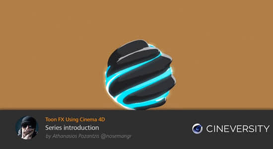 C4D教程-三维动漫卡通元素特效动画