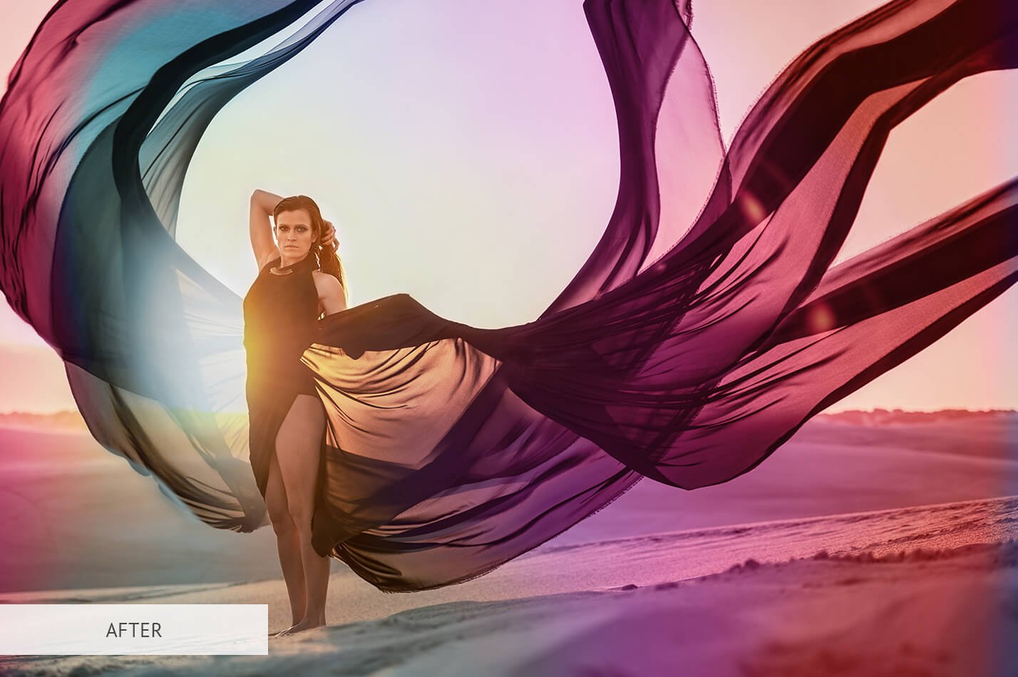 25个彩虹色调照片叠层PNG素材