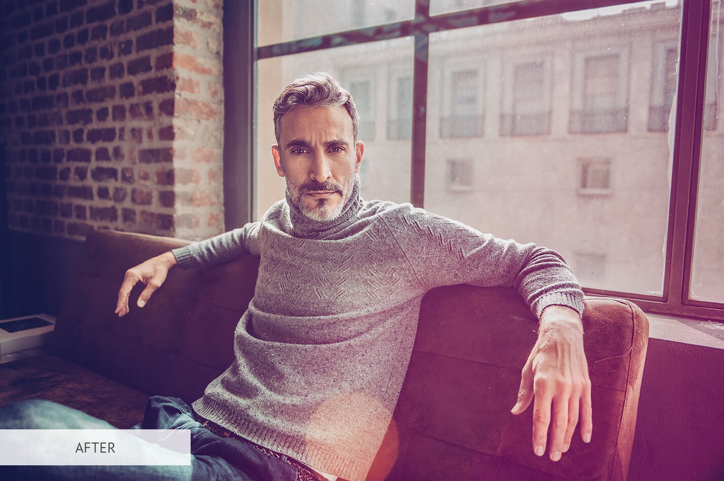 25个彩虹色调照片叠层PNG素材