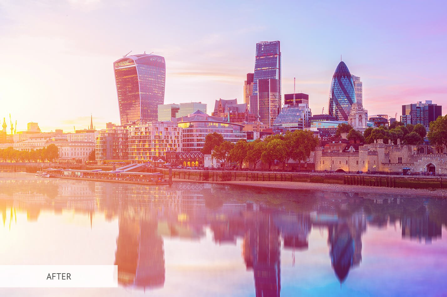 25个彩虹色调照片叠层PNG素材