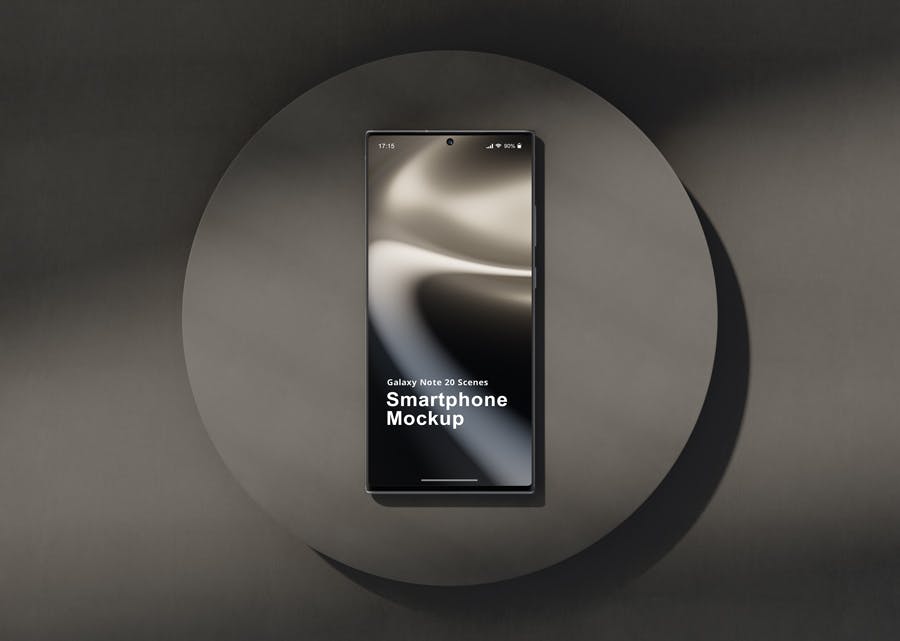 一套少见的手机Galaxy Note20 屏幕手机样机场景PSD素材