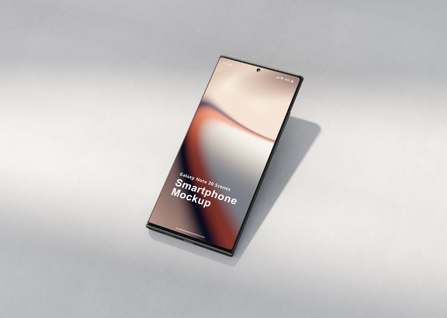 一套少见的手机Galaxy Note20 屏幕手机样机场景PSD素材