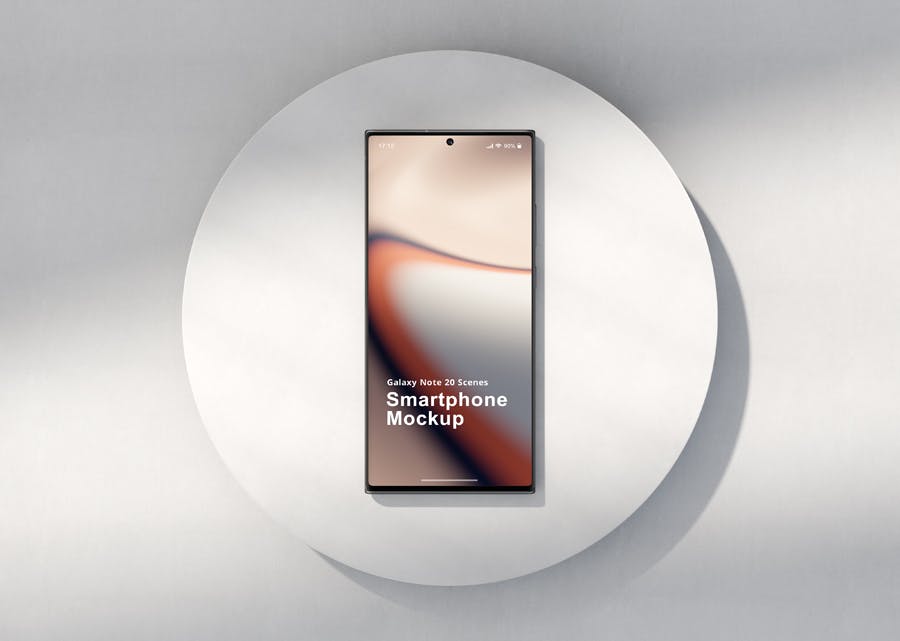 一套少见的手机Galaxy Note20 屏幕手机样机场景PSD素材