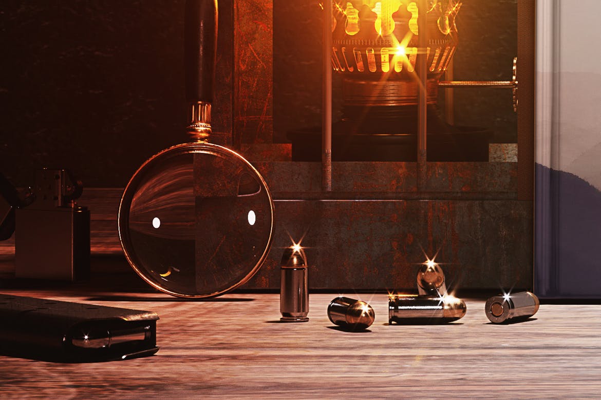 硬皮精装书复古展示场景PSD模型素材