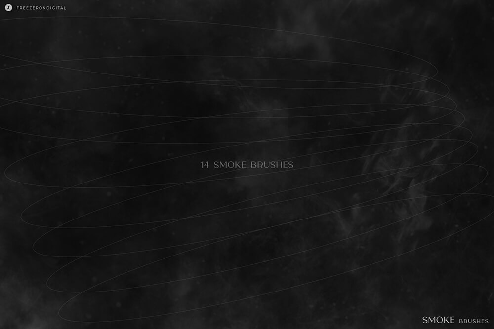 非常逼真的烟雾烟尘Procreate笔刷