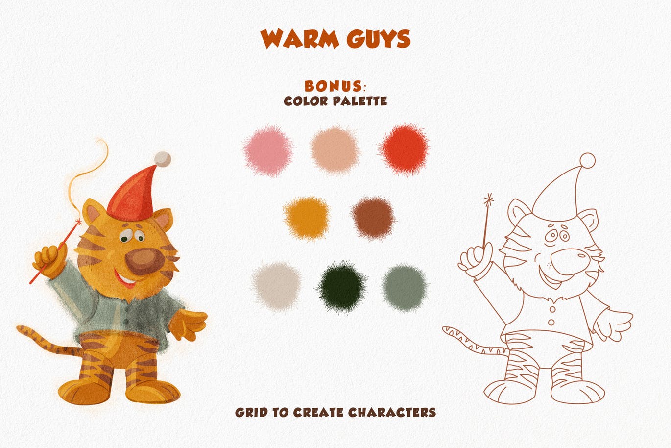 40个用途多样的手绘风格PS笔刷素材包