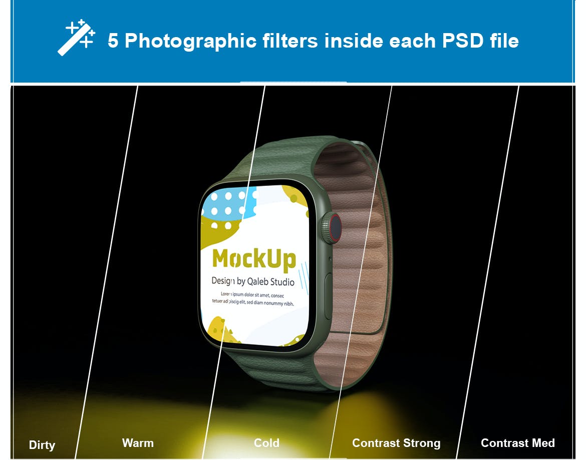 苹果智能手表Apple Watch样机PSD素材