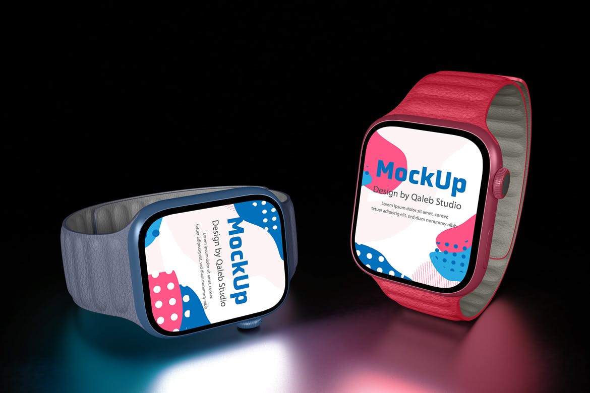 苹果智能手表Apple Watch样机PSD素材
