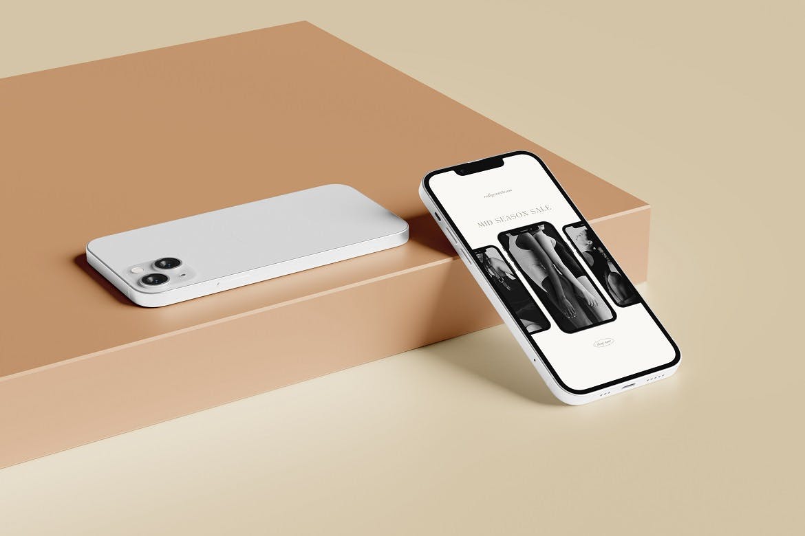 高端iPhone 13手机产品PSD模型素材