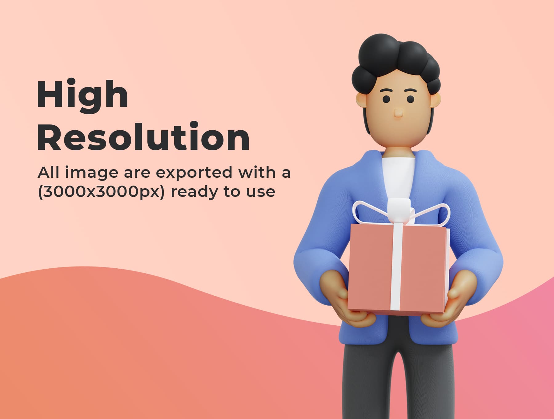 39个带场景元素的高品质3D人物模型素材