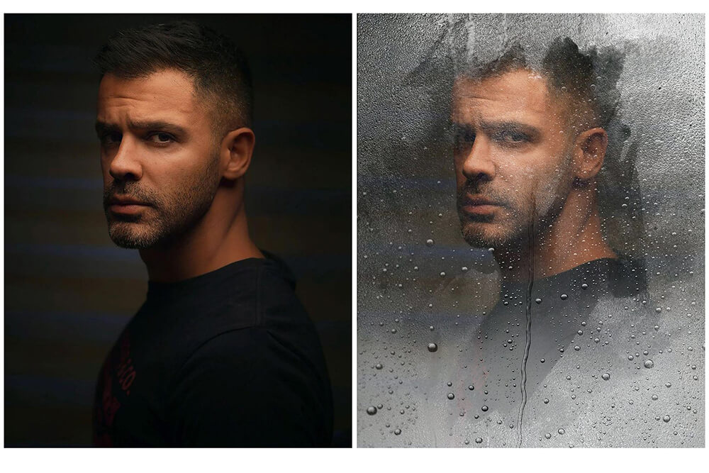 窗户雨水/雨滴照片叠层JPG素材