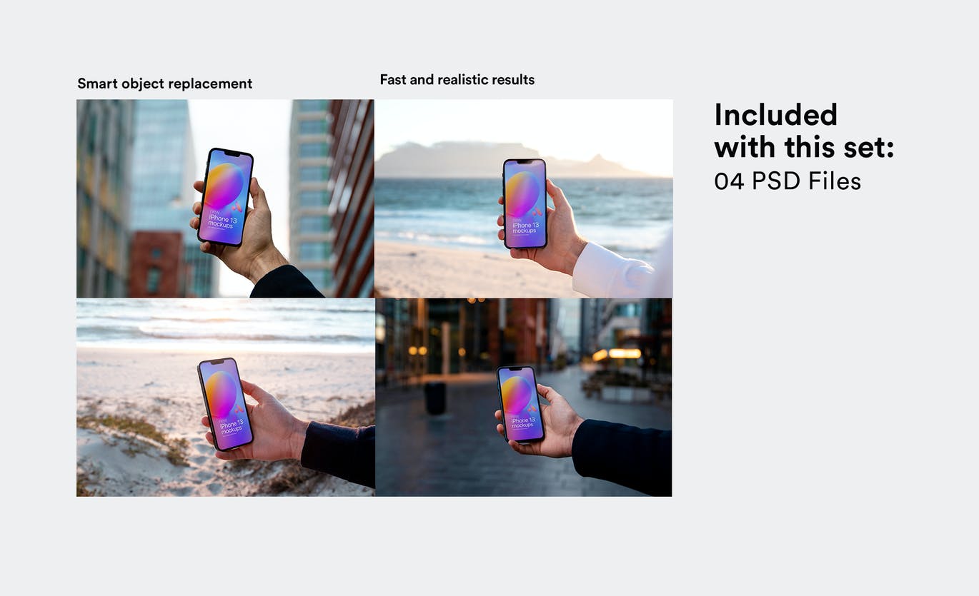 高品质手持iPhone手机产品PSD样机素材