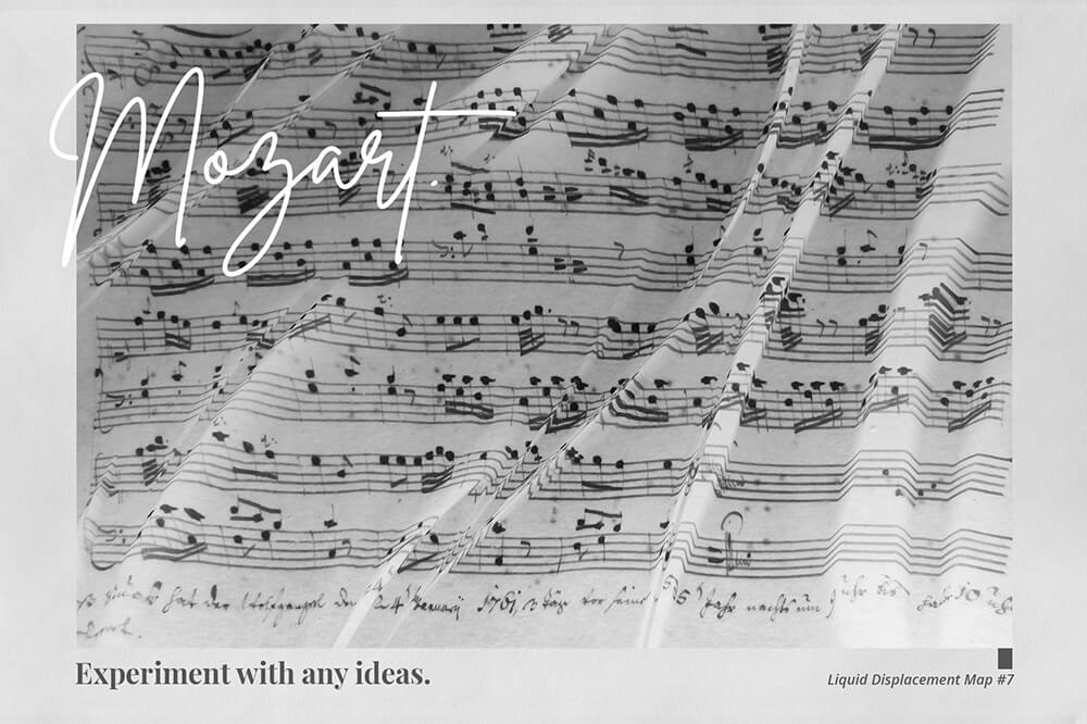 液体扭曲置换贴图效果PSD素材模板