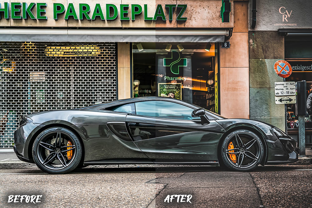 6个高品质汽车照片滤镜LR预设素材插件