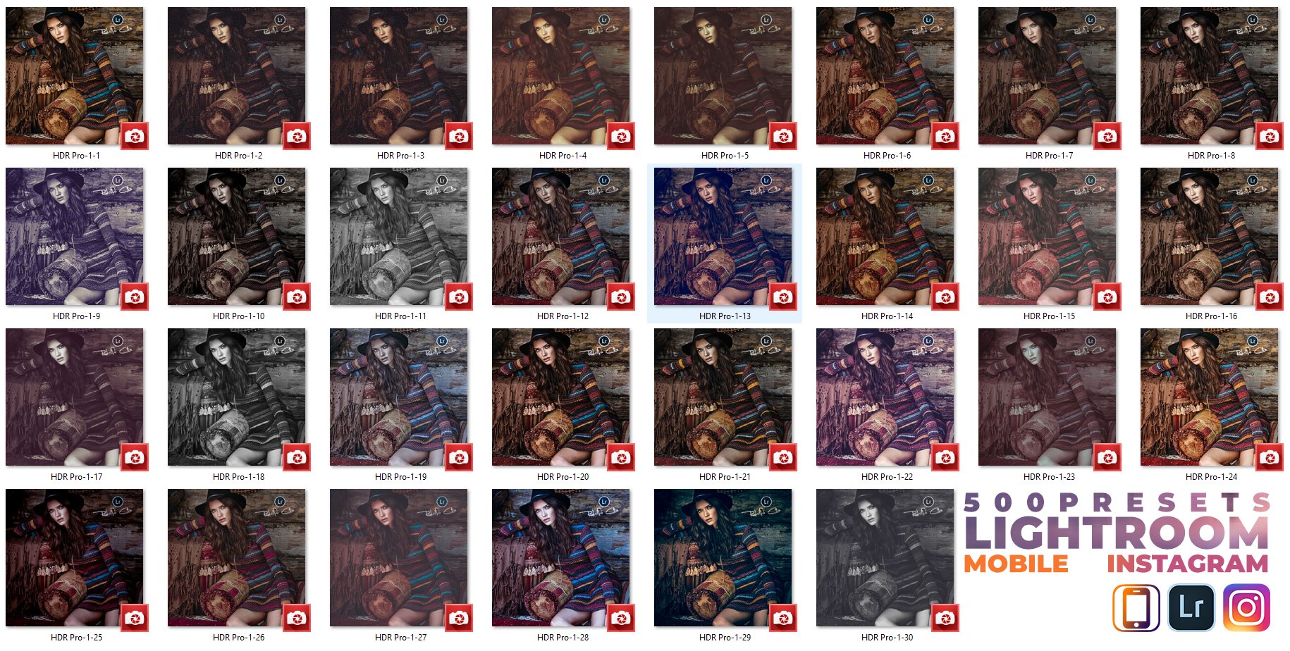 500个适合摄影师的照片调色滤镜LR预设，总有一个适合你