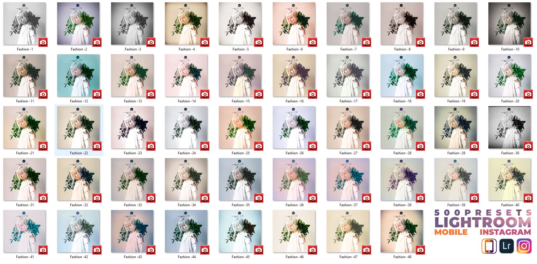 500个适合摄影师的照片调色滤镜LR预设，总有一个适合你