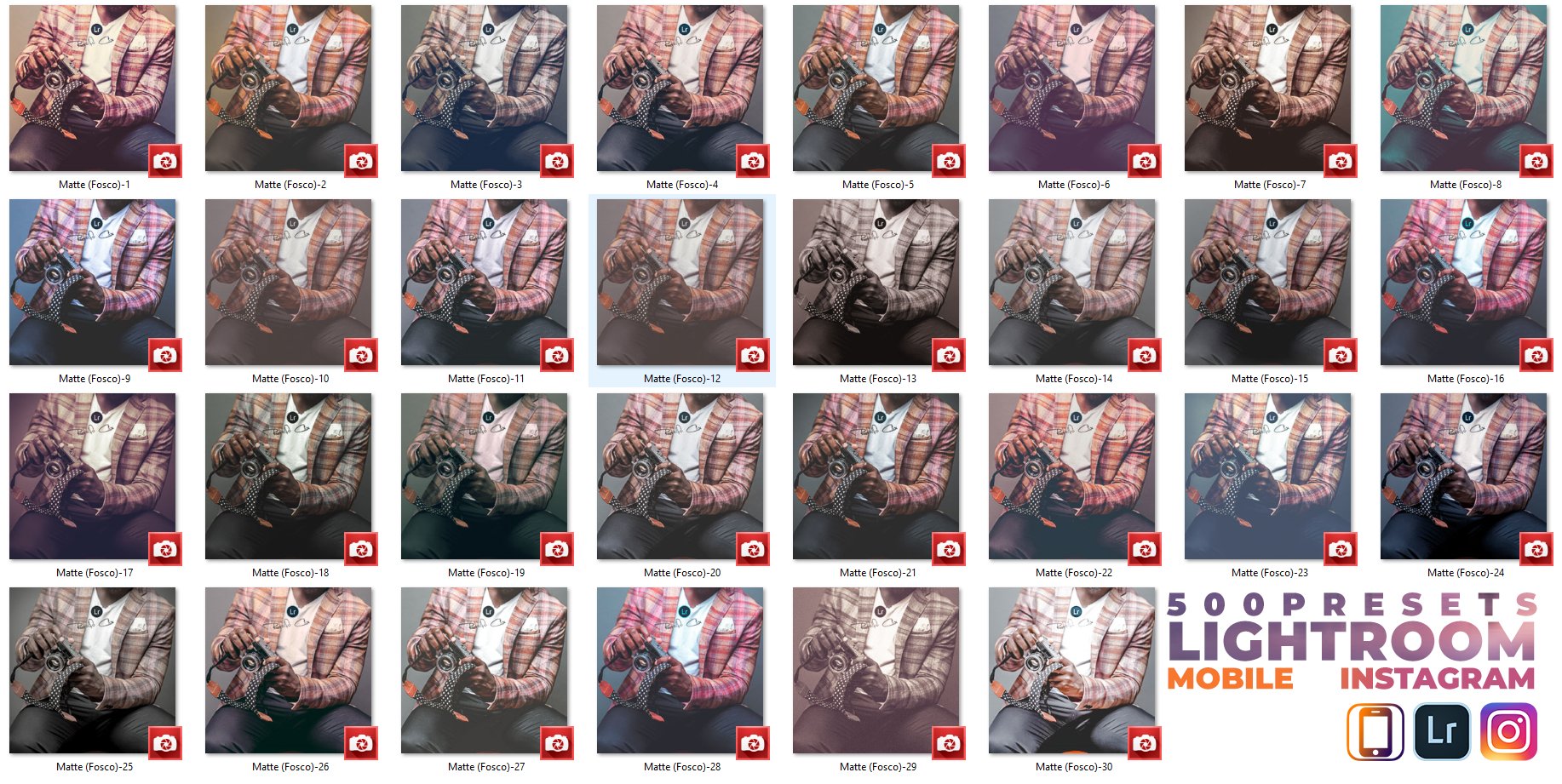 500个适合摄影师的照片调色滤镜LR预设，总有一个适合你