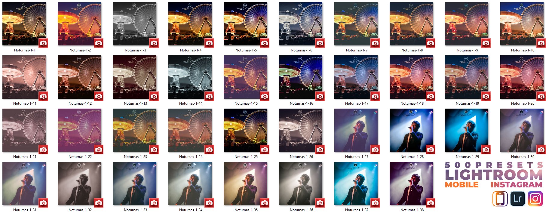 500个适合摄影师的照片调色滤镜LR预设，总有一个适合你