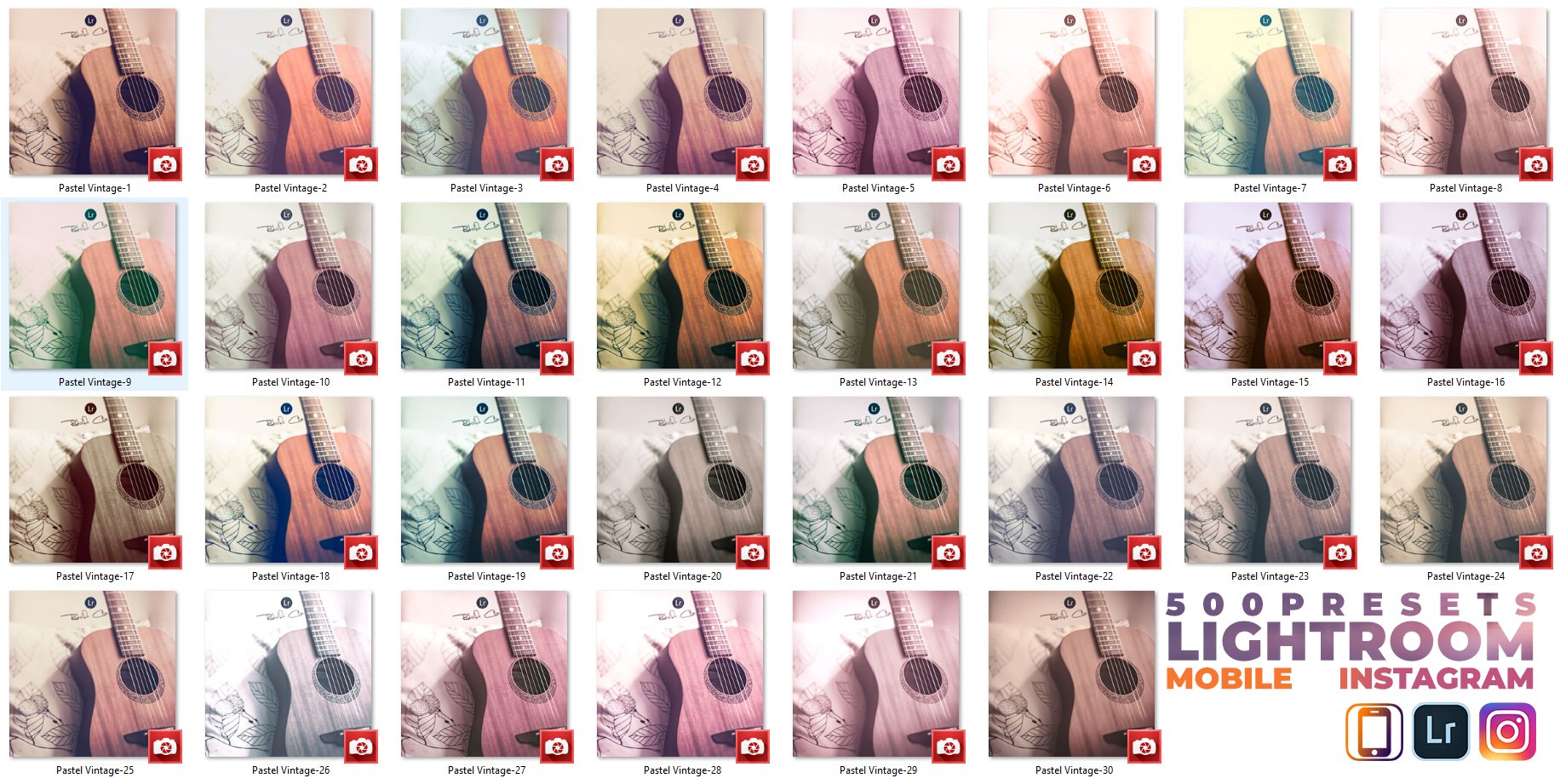 500个适合摄影师的照片调色滤镜LR预设，总有一个适合你