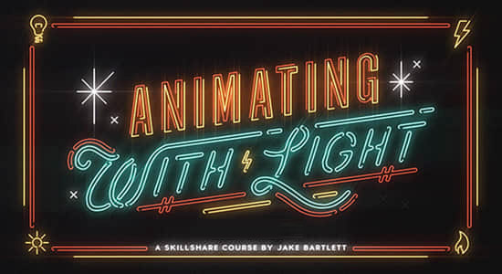 用AE制作霓虹发光闪烁图形动画效果