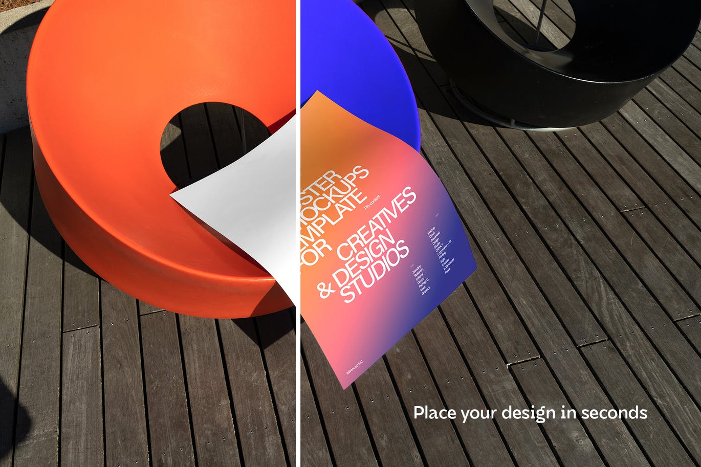 高端高品质光影效果海报设计VI样机PSD素材