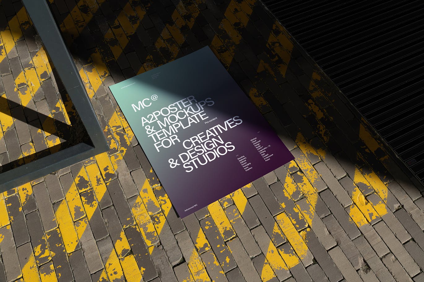 高端高品质光影效果海报设计VI样机PSD素材