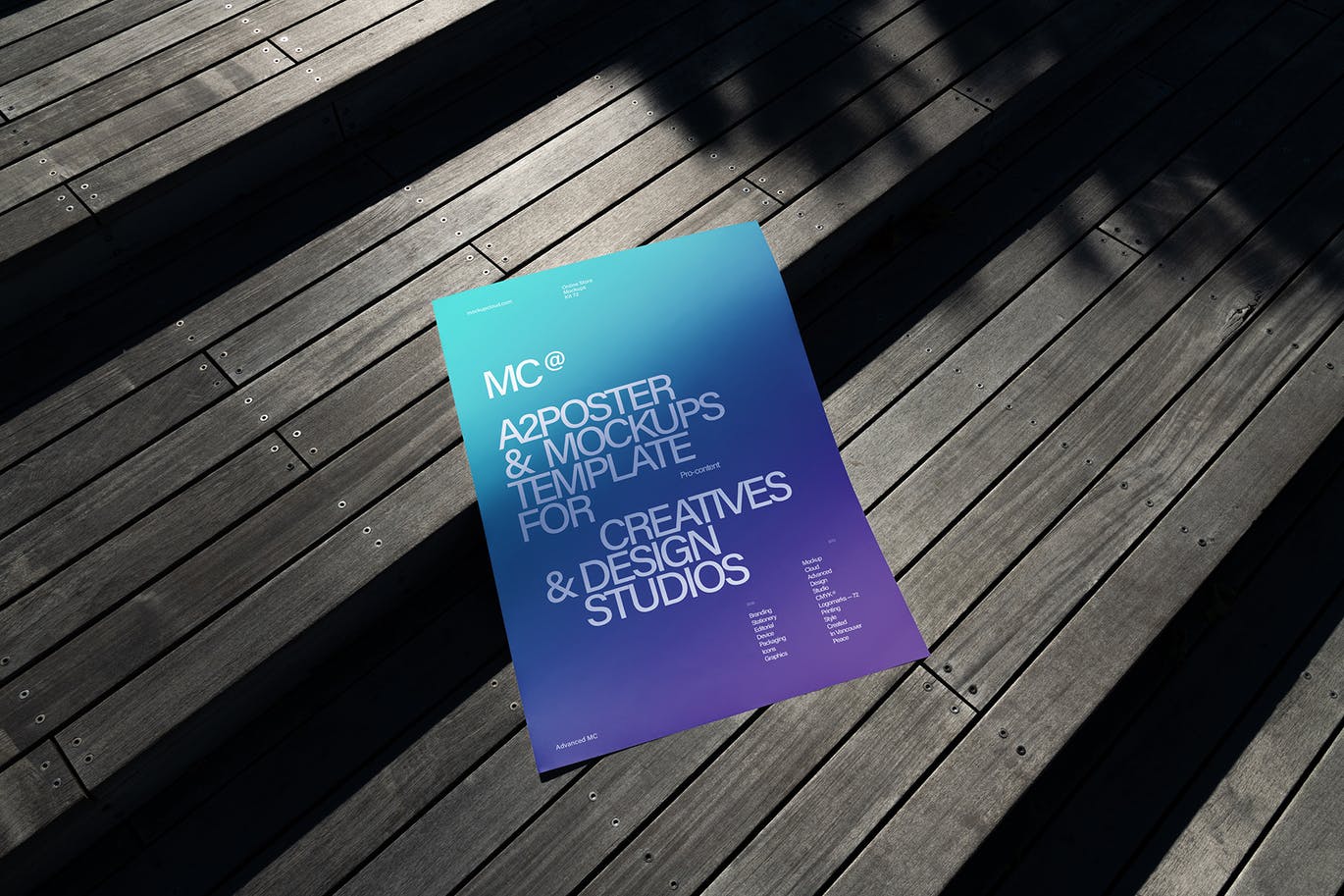 高端高品质光影效果海报设计VI样机PSD素材