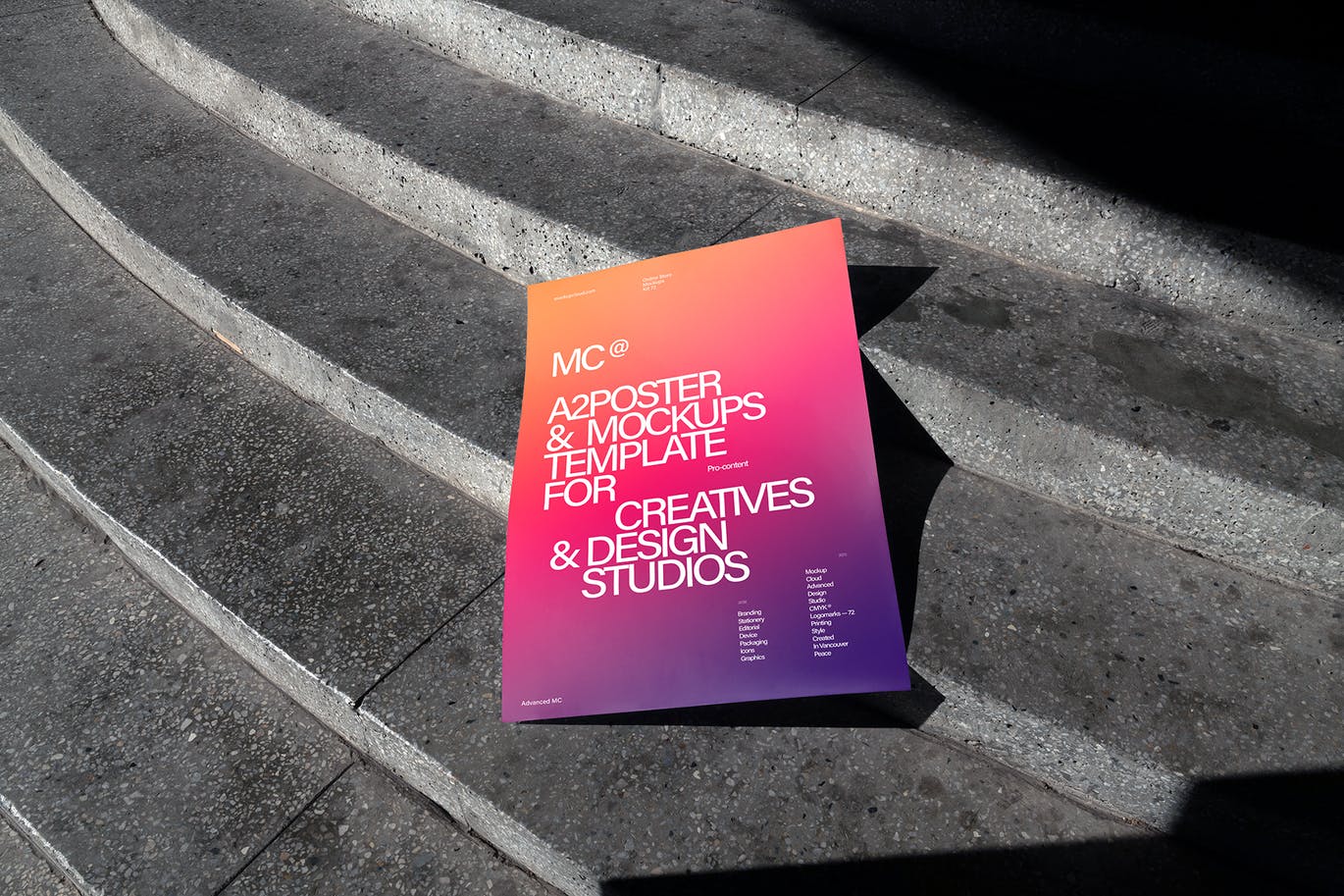 高端高品质光影效果海报设计VI样机PSD素材