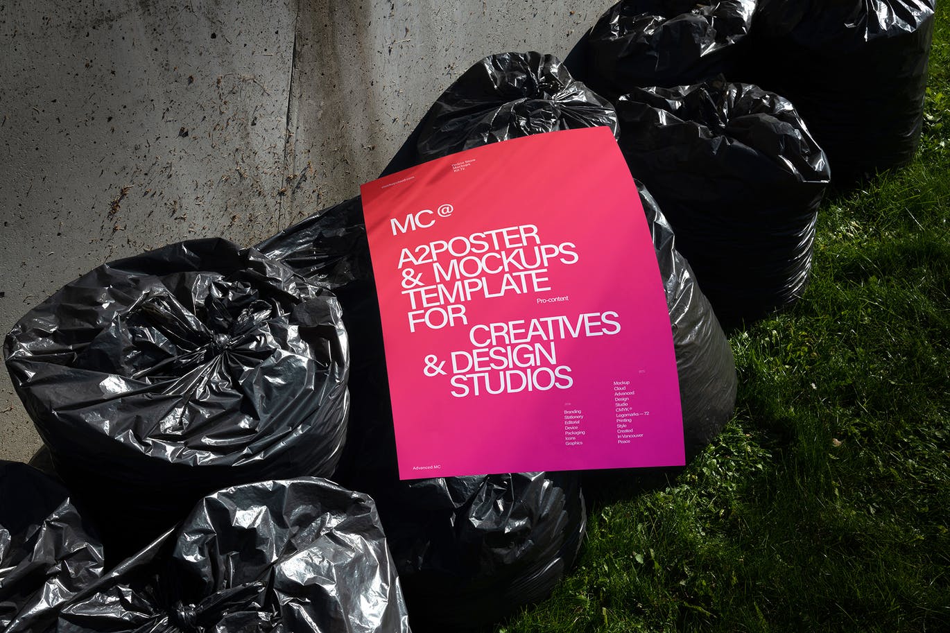 高端高品质光影效果海报设计VI样机PSD素材