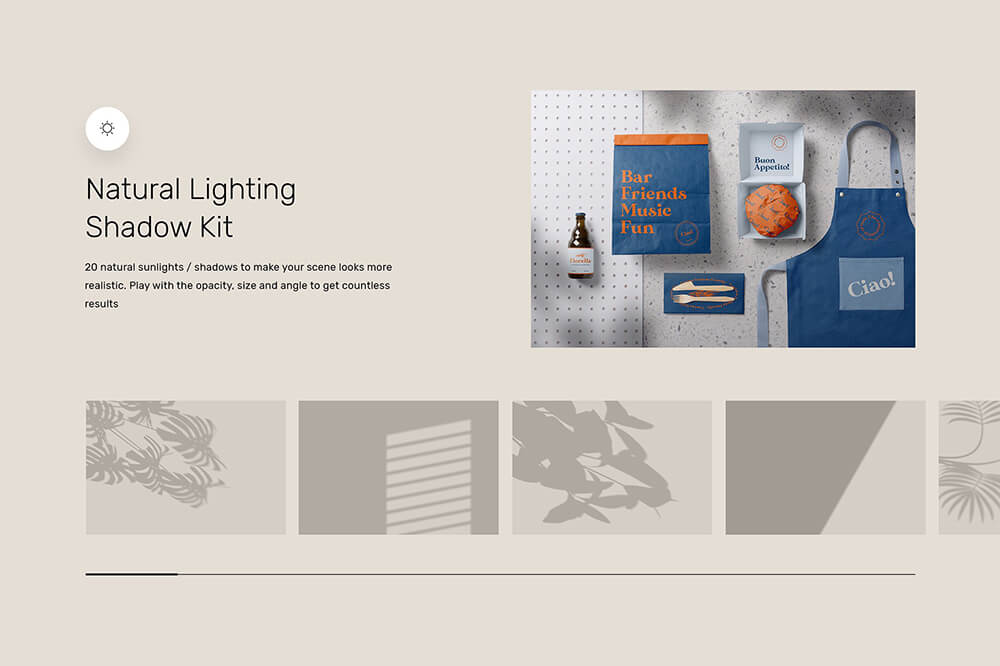 超级逼真的汉堡场景样机PSD素材包