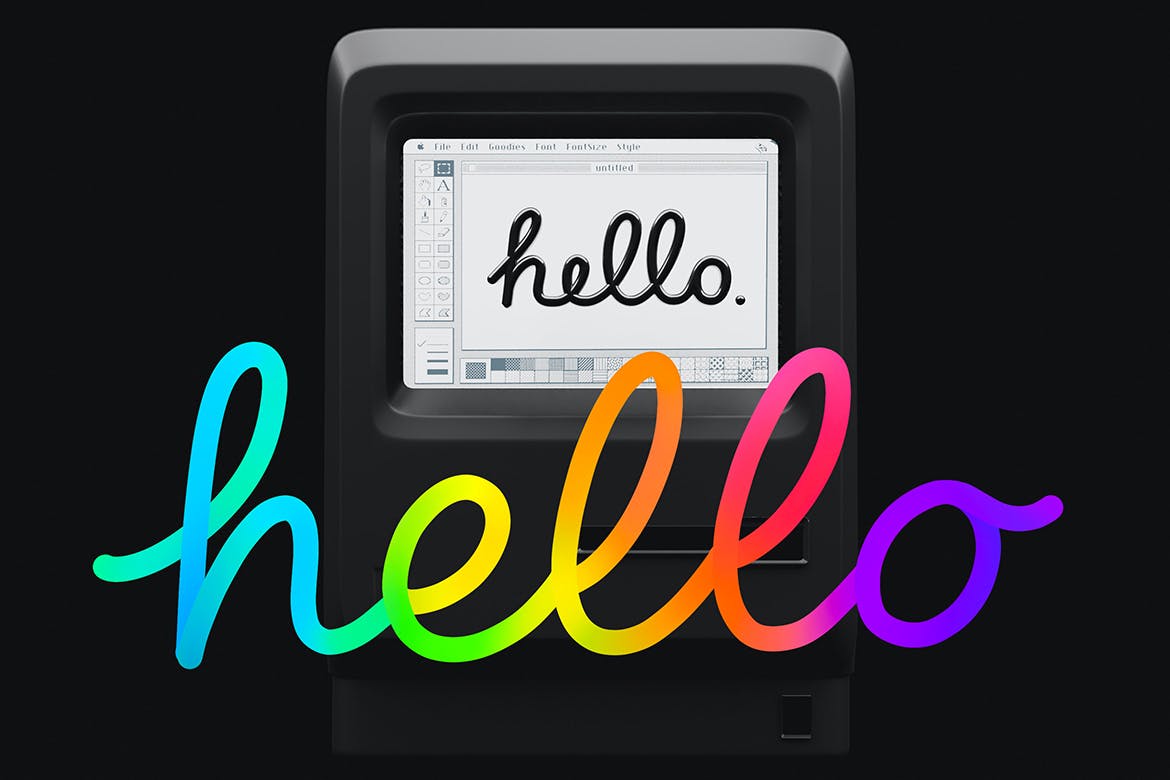 15个Procreate单线刻字笔刷素材