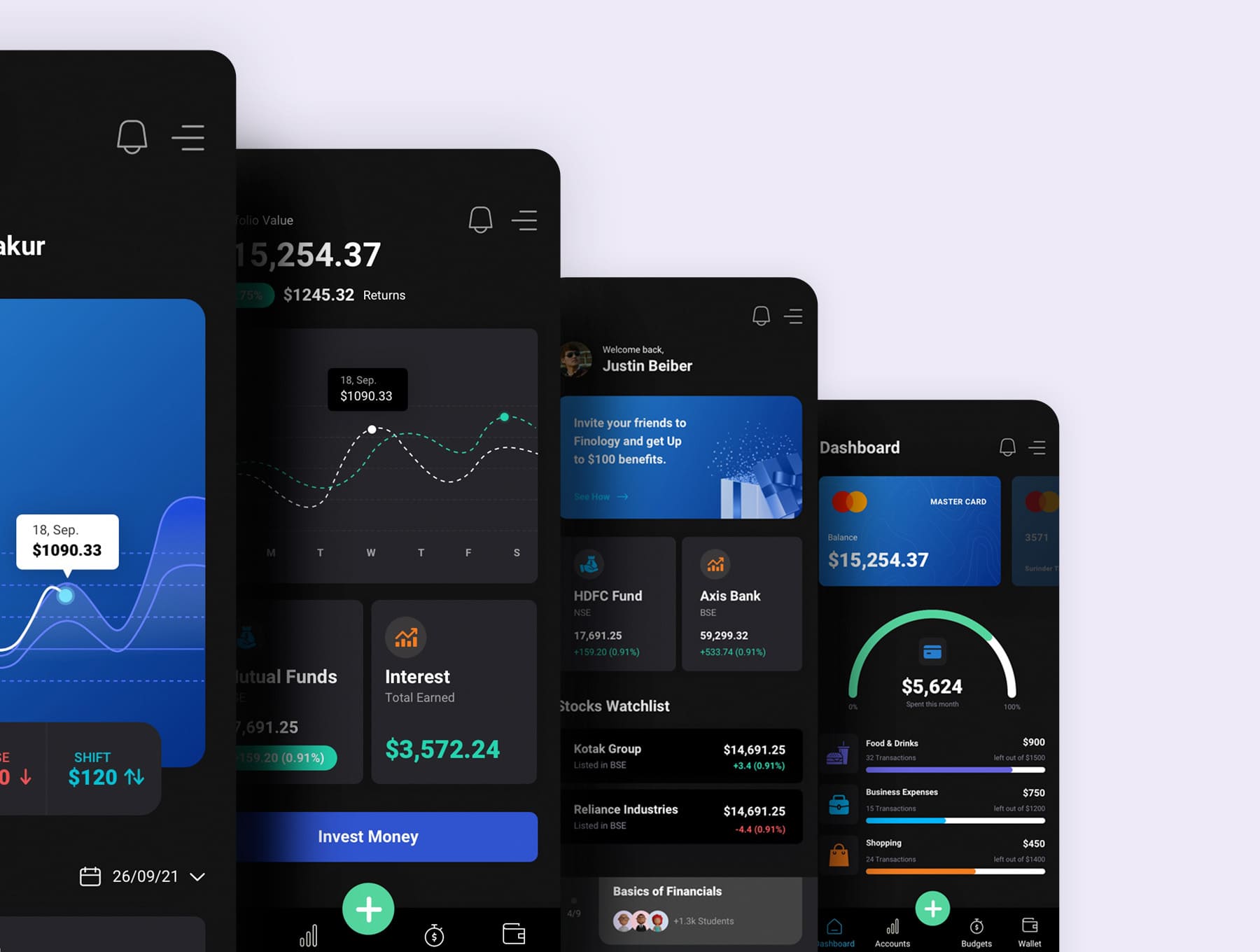 一套资金管理应用APP UI KIT素材包