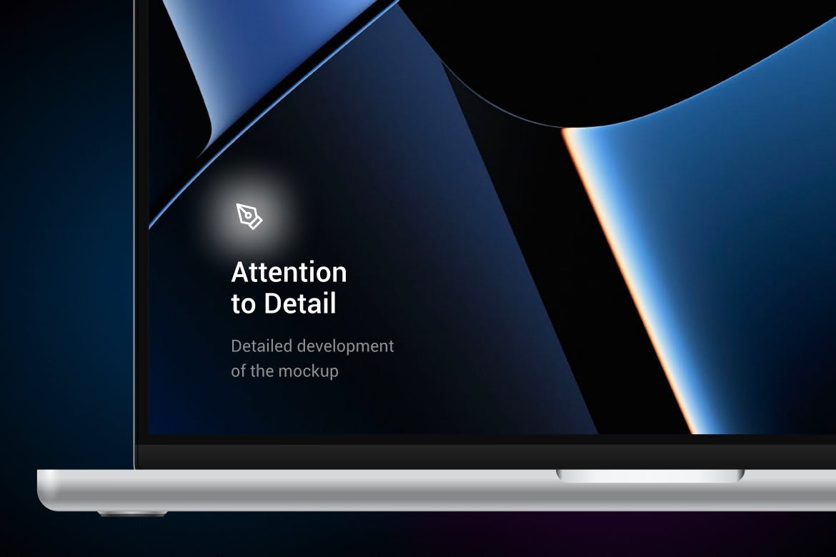 新款MacBook Pro 2021苹果电脑矢量样机素材