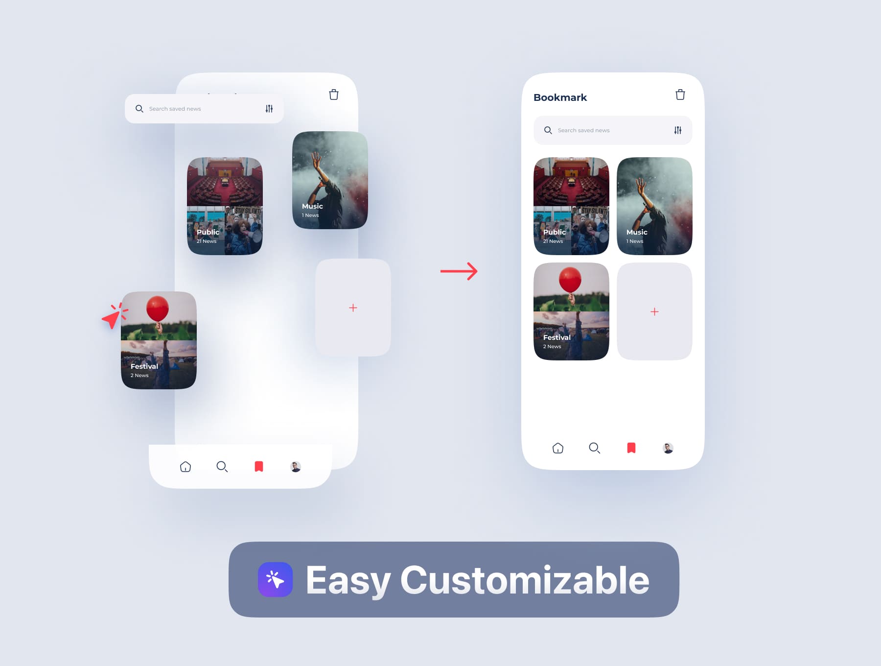 80多个高端手机移动端新闻主题今日头条APP UI界面素材