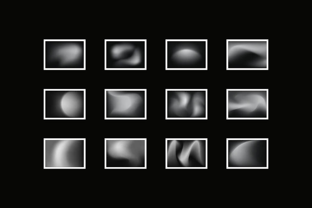 一组非常漂亮的岩浆复古渐变纹理PSD素材
