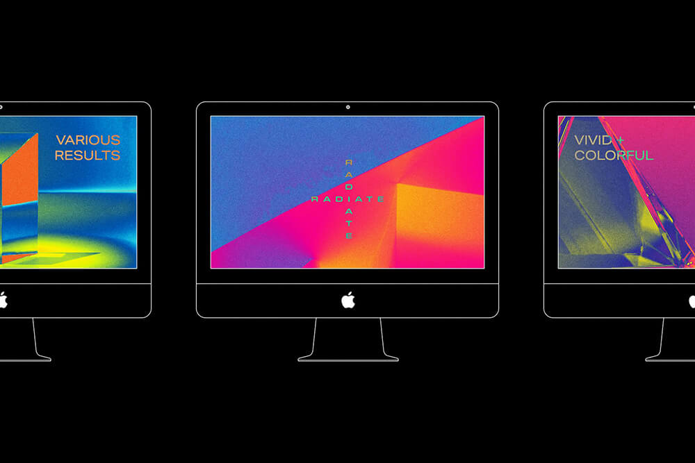 热辐射主题PS渐变效果