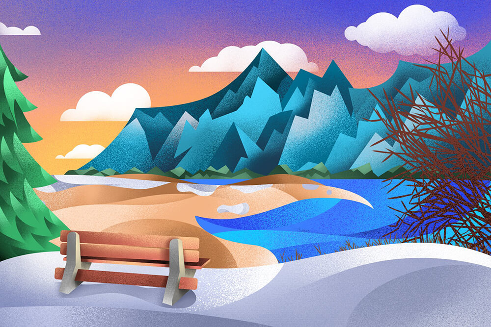 一套用于Procreate的颗粒艺术效果笔刷素材